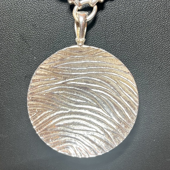 David Sigal Sterling Silver Wave Pendant/Enhancer - Picture 9 of 10